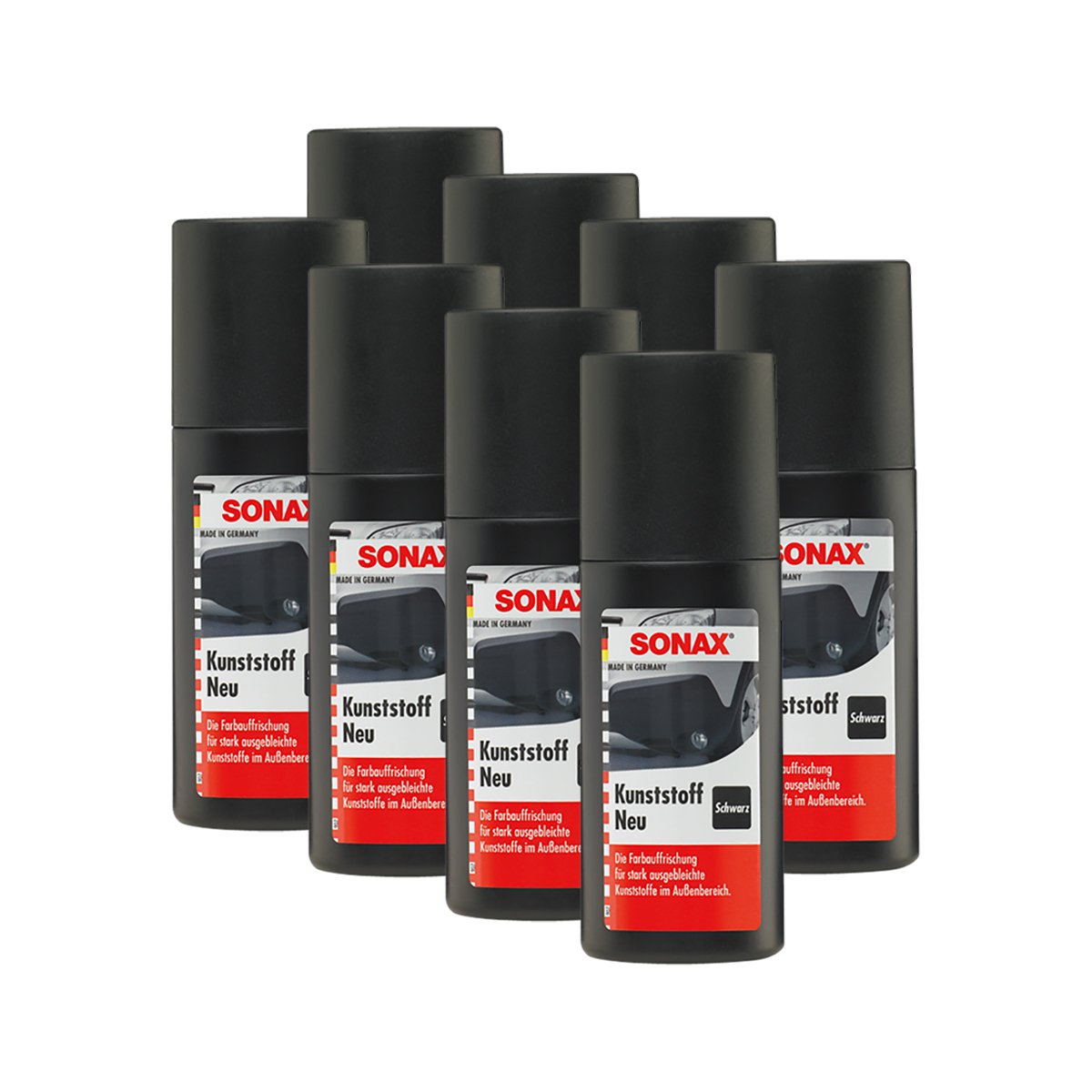SONAX 8X 04091000 Kunststoff Neu Schwarz Kunststoffpflege 100ml