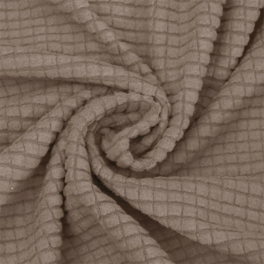 Waterproof Armless Chair Slipcover, Stretch Armless Accent Chair Cover Removable Slipper Chair Cover Without Arms Furniture Protector for Living Dining Room (Khaki)