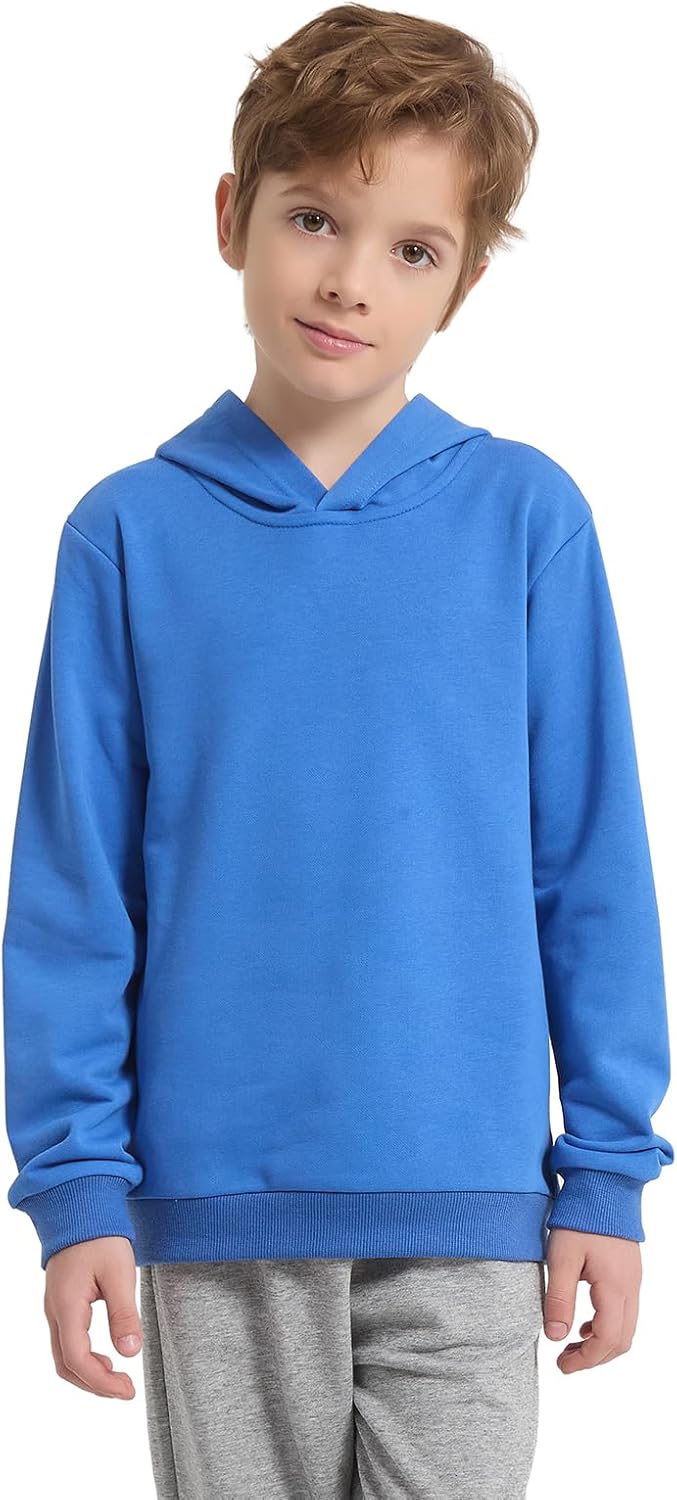 Phedrew 3 Pack Cotton Kids Hoodies Sweatshirts Midweight Long Sleeve Pullover Boys Girls Tops for Toddlers(Age 2-14) - Image 2