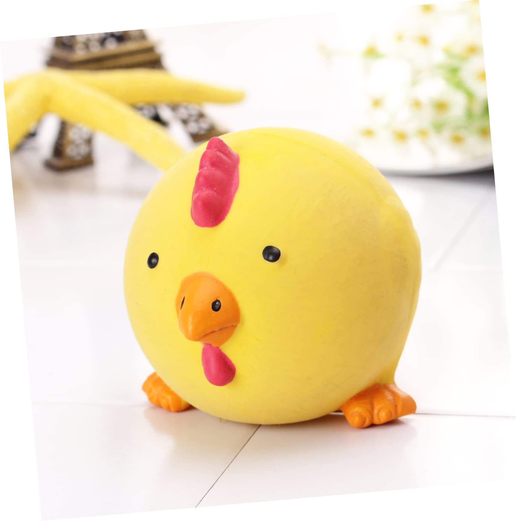 Angoily 9piezas Juguete para Perros De Látex Juguetes Masticables Squeak para Cachorros y Mascotas Incluye Cerdito Pollito y Vaca Seguro y Duradero