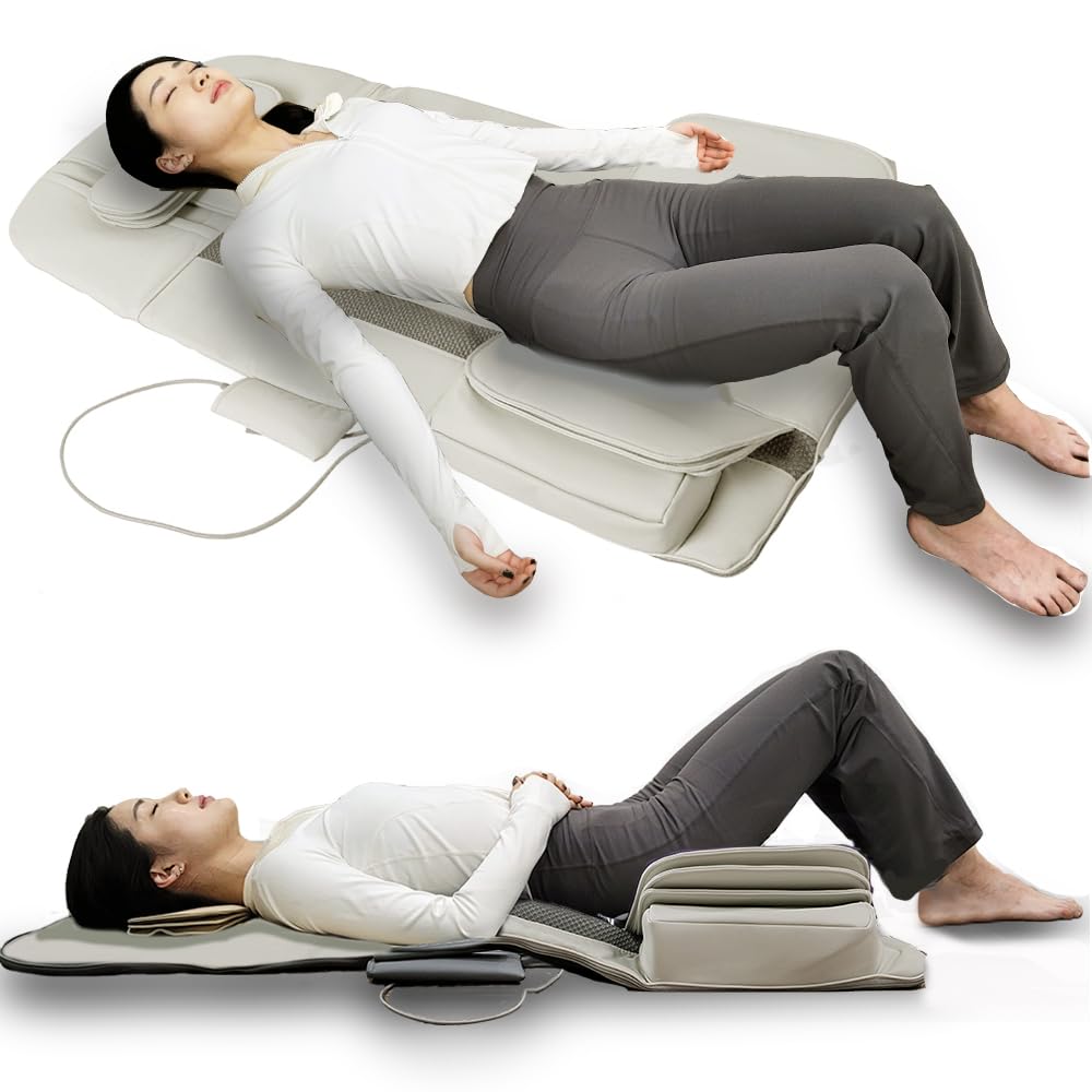 2024 Nueva alfombrilla de masaje de estiramiento de cuerpo completo con bolsas de aire. Tracción lumbar 3D: cuello, espalda, cintura, relajación de cadera y alivio del dolor. Almohadilla