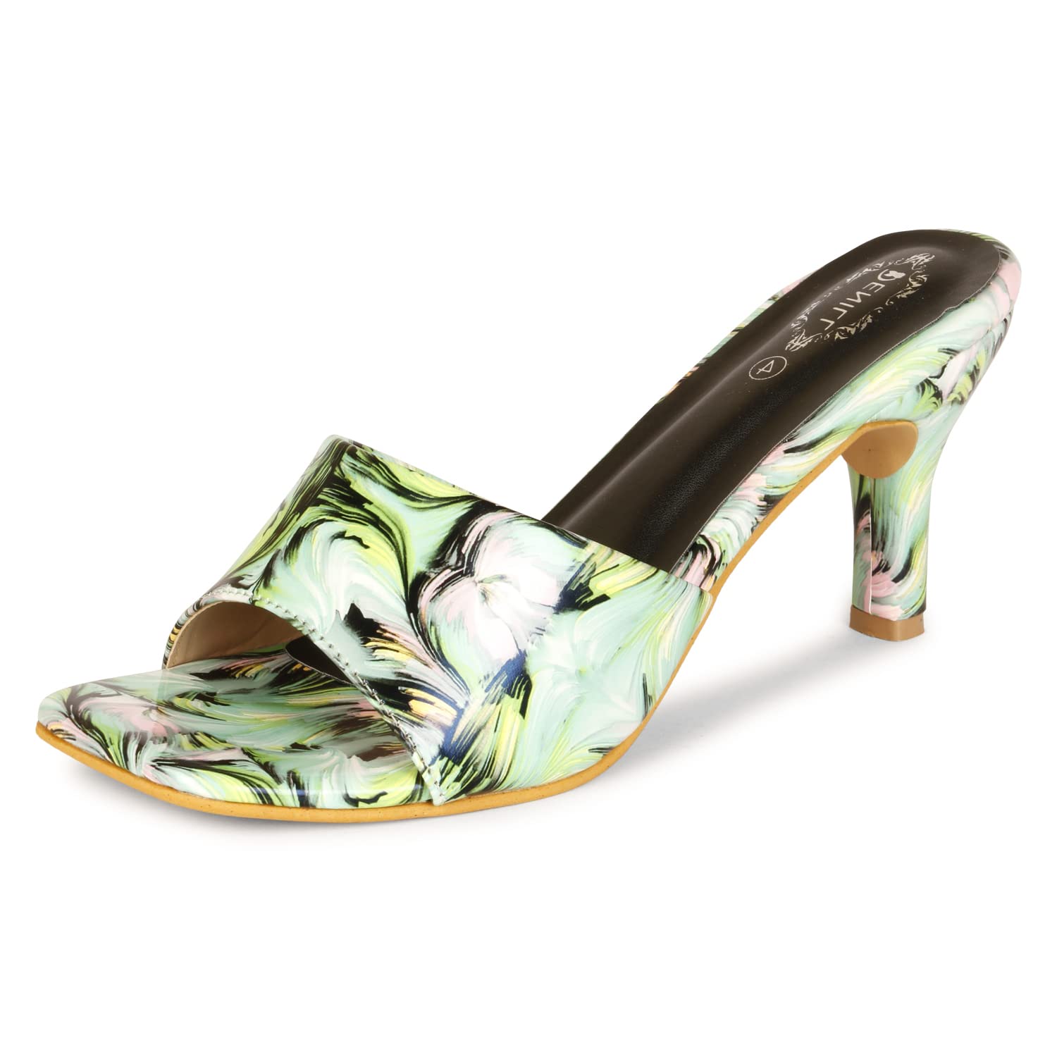 Denill Women Pump Block Heel Sandal (Green, numeric_4) (B0B9S6HSDF) Amazon Price History, Amazon Price Tracker
