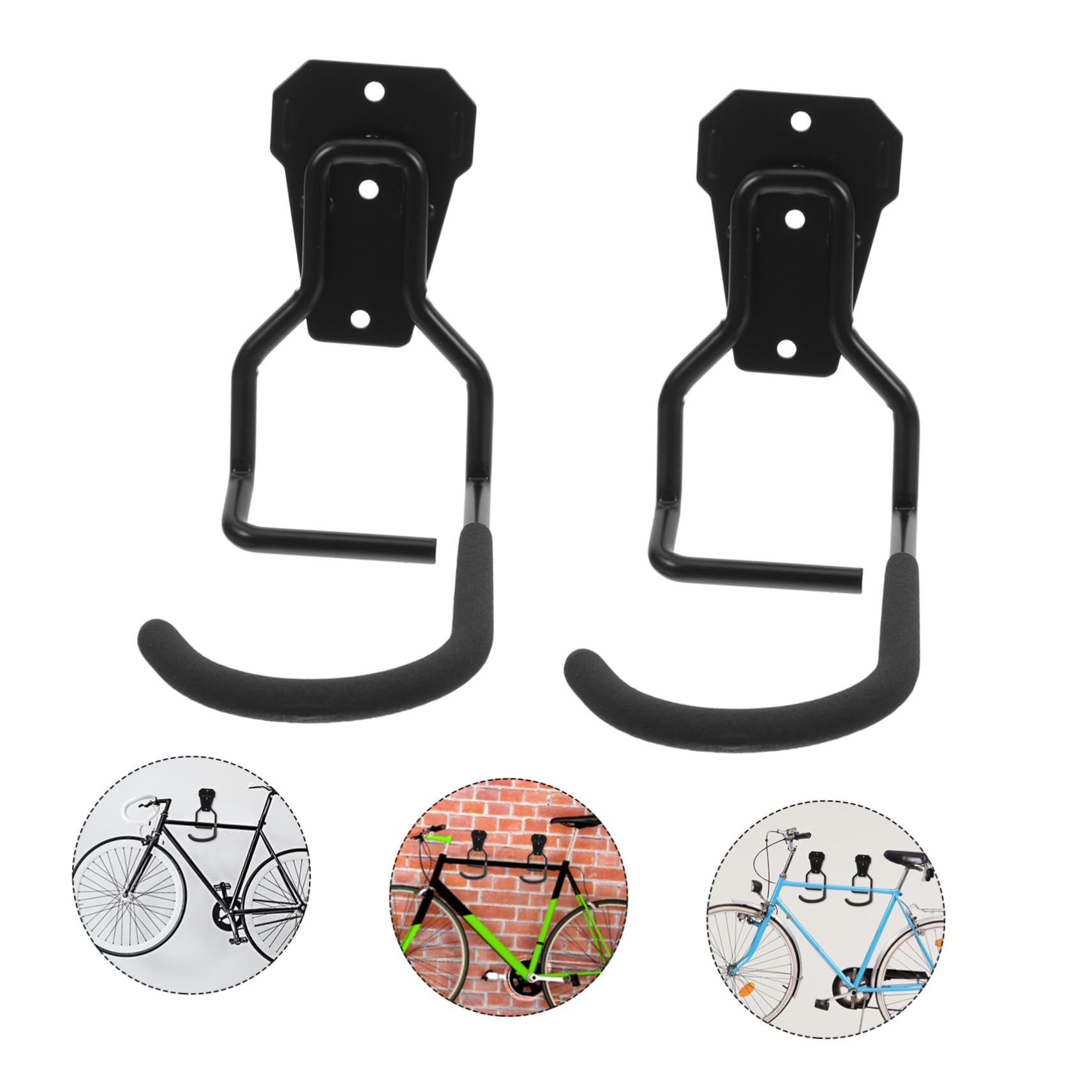 VILLCASE 4piezas Ganchos De Garaje Para Bicicletas Soporte De Pared Para Herramientas De Jardín Organizador Multiusos De Garaje Ganchos De Almacenamiento Para