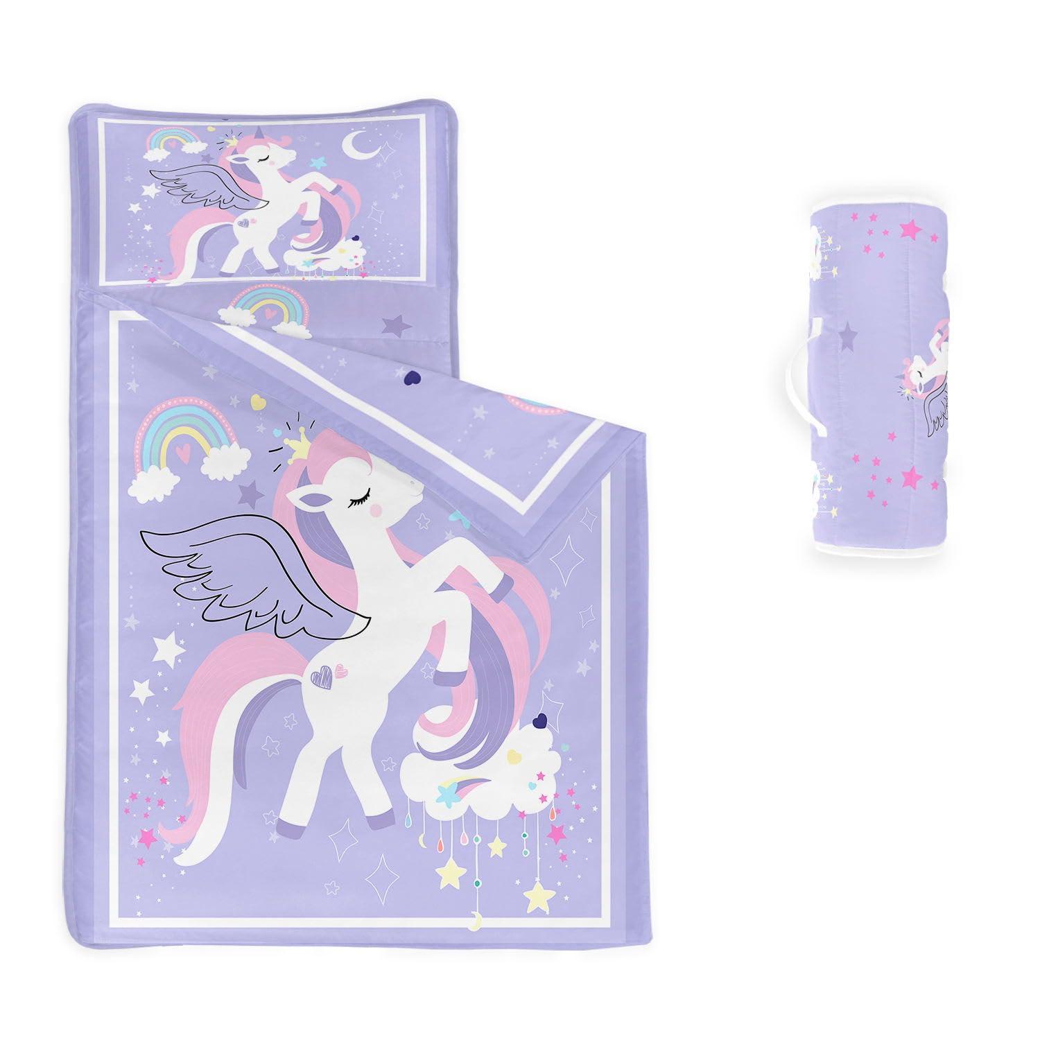 HOSIMA Nap Mat -Unicorn Sleeping Bag with Removable Pillow