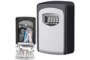 Lospu Caja para llaves con clave impermeable con montaje en pared