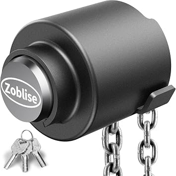 Heavy Duty Trailer Locks Ball Hitch, 2 5/16 Ball Hitch Lock Anti Theft, Sturdy Fits for RV/Boat/Cargo/Utility Trailer Coupler Silver