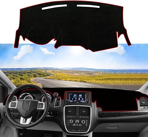 Miniatura 8 de Cubierta de tablero personalizada para Dodge Challenger 2015-2023 2024, antideslizante, decoración interior, parasol deslumbrante, protector de