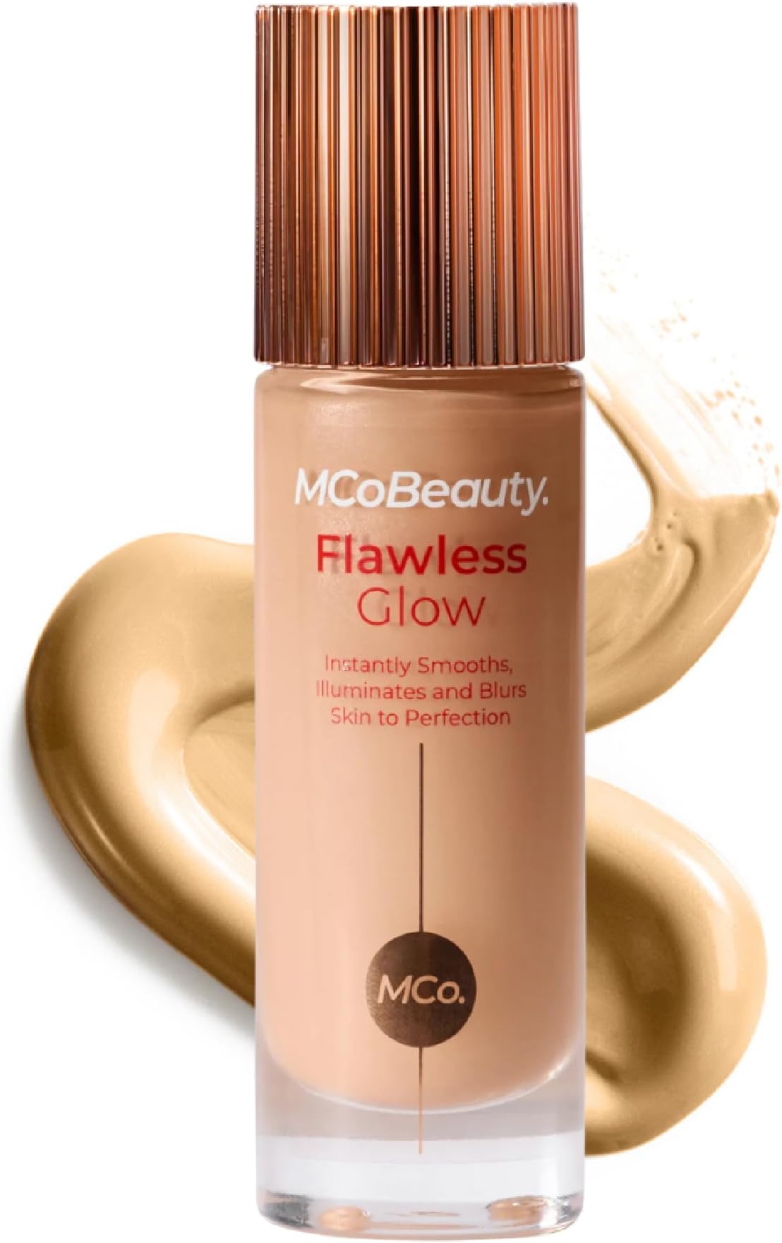 Flawless Glow Luminous Skin Filter - 3.5 Light Medium - 4-in-1 Primer, Highlighter & Foundation Booster - Dewy Illuminating Tint Face Makeup with Squalane Vitamin E - Vegan & Cruelty Free