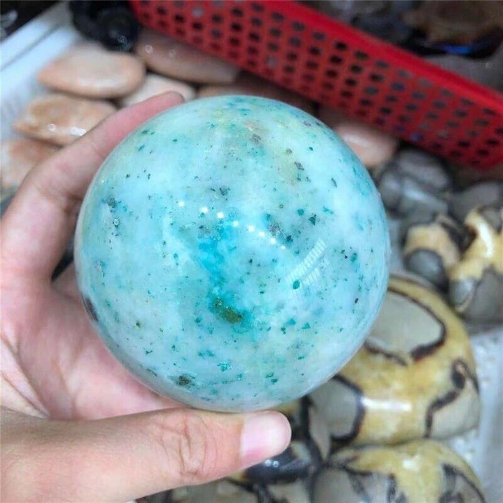 Stone Phoenix Ball Crystal Polished Quartz Spiritual Home Office Aquarium Decoration Ornaments (Size : 600-700g)