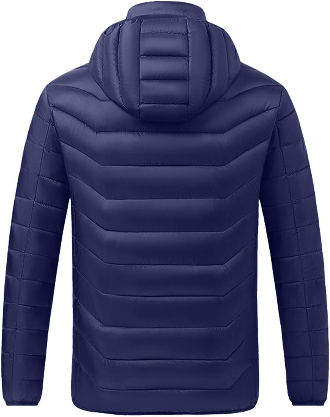 JIEMUXIU Heated Jacket for Men Women 21 Heating Zones Hooded Coat Jackets USB Winter Unisex Body Warm Thermal Coats