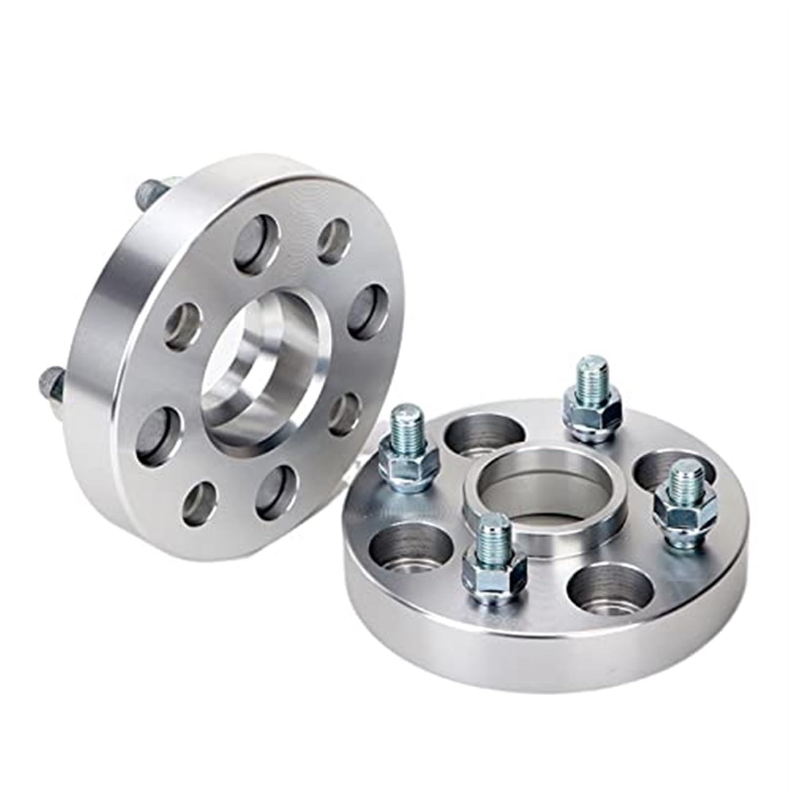 2 sztuki PCD 4x114.3 15/20/25/30/35mm Hubcentric 60.1mm Nakrętka 12 * 1.25 Adaptery dystansowe kół, do samochodów z 4 otworami Dystanse kół dla stabilności pojazdu(Black 2PCS 30MM SILVER)