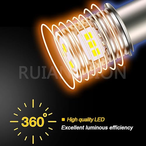Miniatura 3 de Ruiandsion Bombilla LED P13.5S de 18 V, 19.2 V, 24 V, 7 a 24 voltios, base P13.5S, repuesto para linterna, linterna, linterna, luces de trabajo, sin