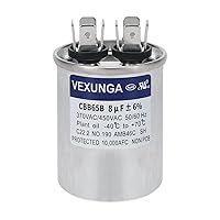 Vista 7 de 35/5 uF 35+5 MFD 370V o 440V Condensador Redondo de Funcionamiento Dual de Arranque para A/C CBB65B Condensadores de Aire Acondicionado para Unidad