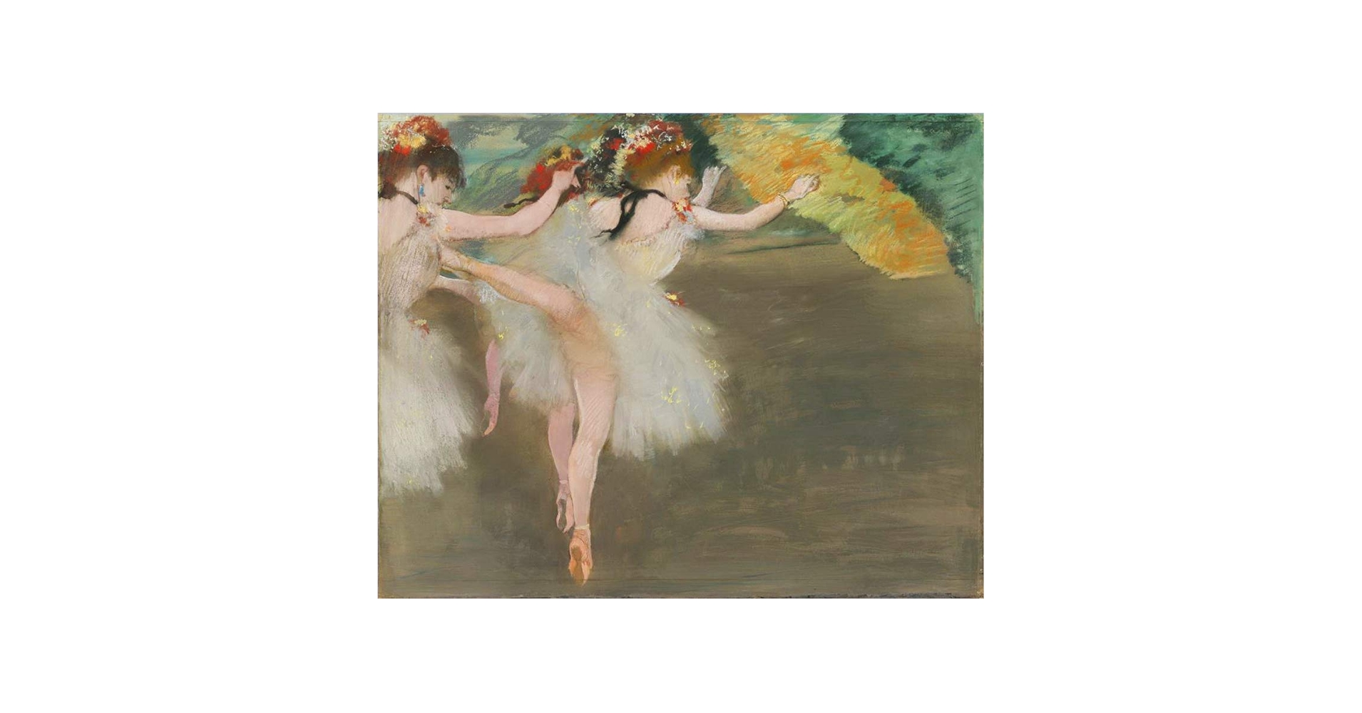 Amazon.co.jp: 15 絵画 DANSEUSES EN BLANC エドガー ドガ