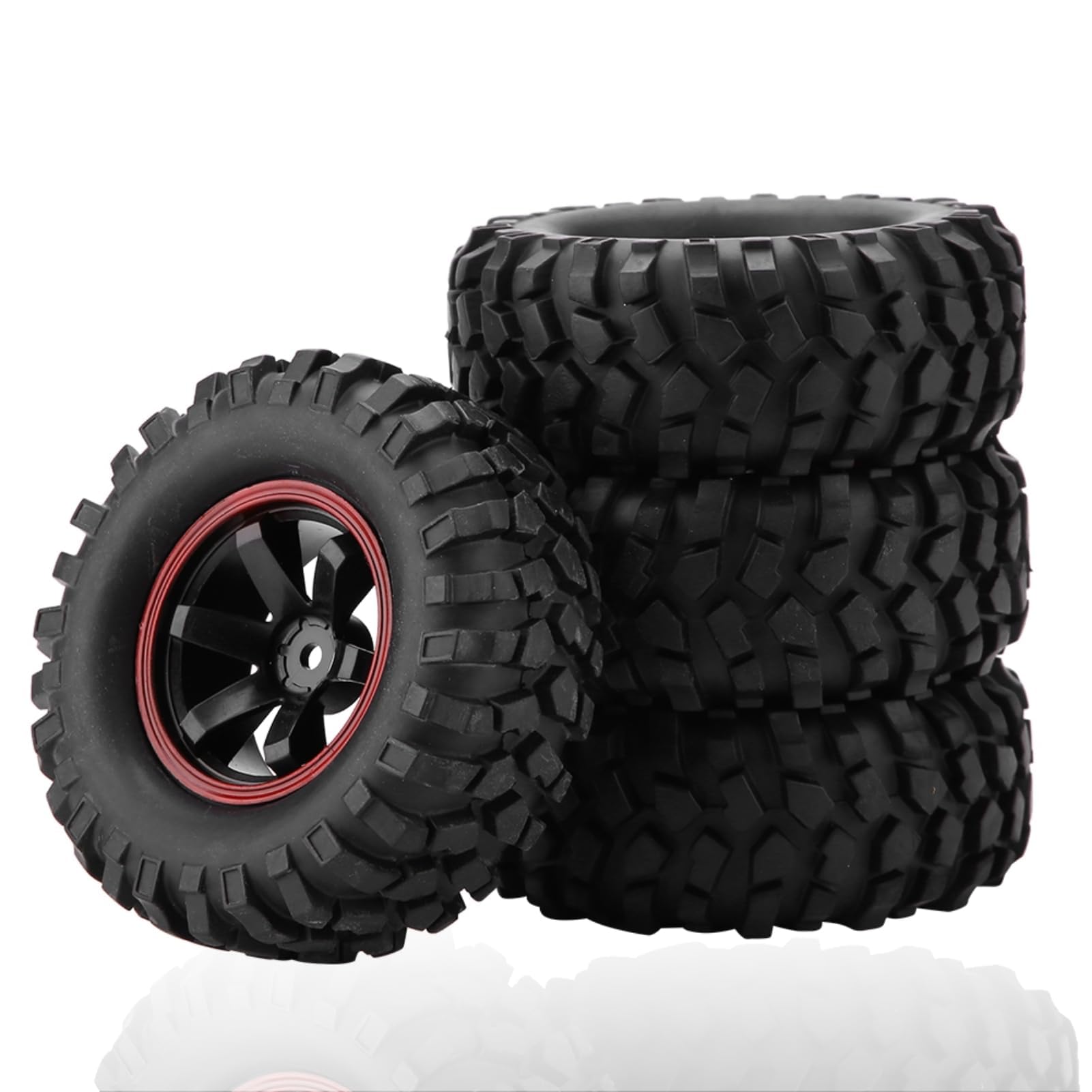 4Pcs RC Tires With Hubs