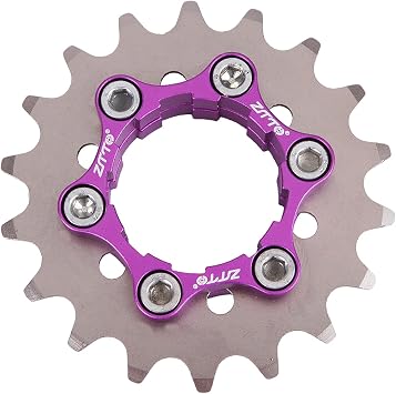 LOL-FUN Motorcycle Single Speed Fixy Cassette Cog 17T/18T/19T/20T/21T/22T/23T Fixed Gear Conversion Kit for Shimano 10/11 Speed HG Freehub - 18T