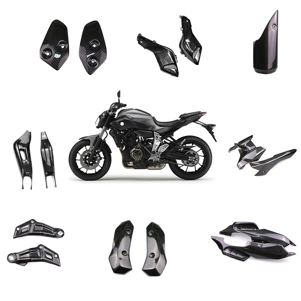 Amazon | QIDIAN Yama' MT-07 FZ-07 2013-2023用オートバイ3Kリアル