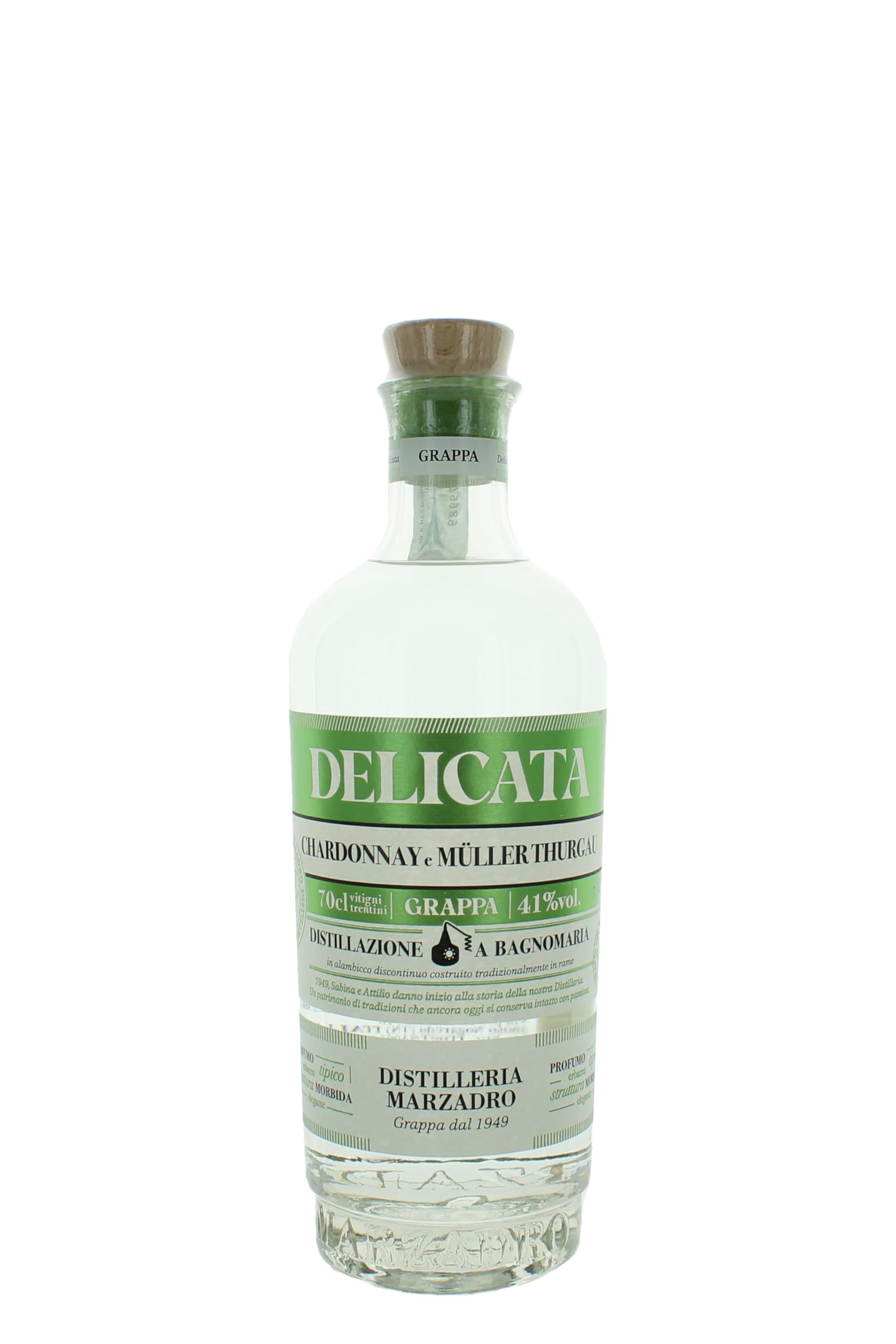 Marzadro, Grappa Bivitigno Delicata - bottiglia in vetro da 700ml