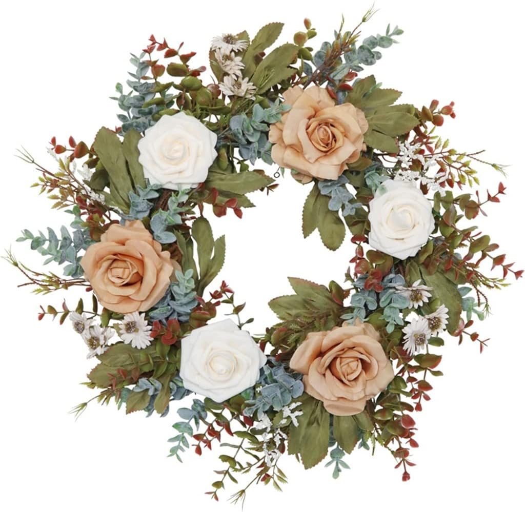 Autumn Coloured Faux Wreath Wedding Scene Decoration Home Patio Door Hanging Wreath