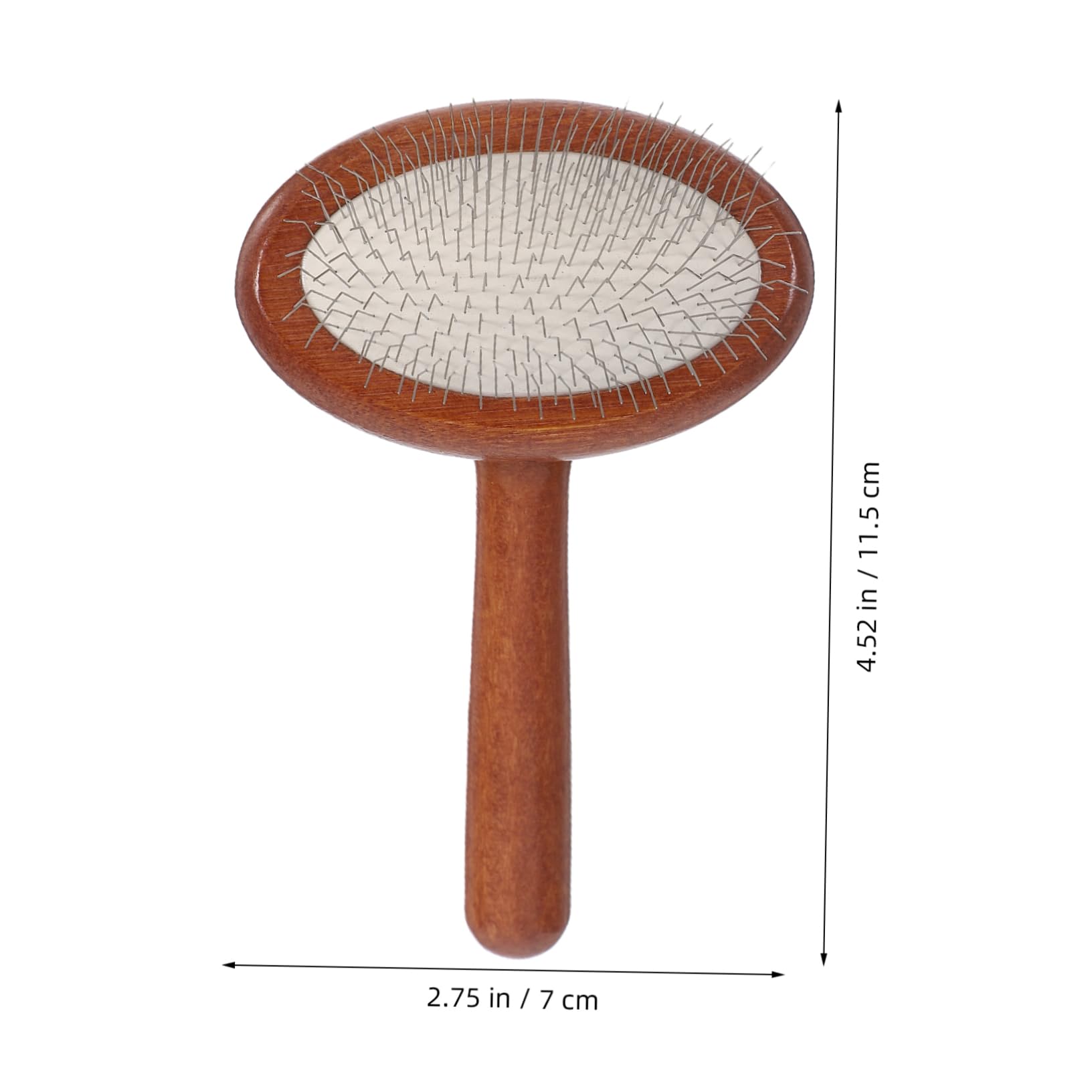 Mipcase Grooming Slicker Brush Wooden Hair Comb for Dogs Pet Grooming Tool Wide Tooth for Reducing Shedding