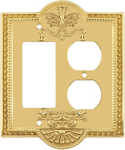 Vista 14 de Nostalgic Warehouse - Cubierta de interruptor de luz Meadows Latón antiguo,Peltre antiguo,Latón pulido,Níquel Satinado,Bronce intemporal,Cromado