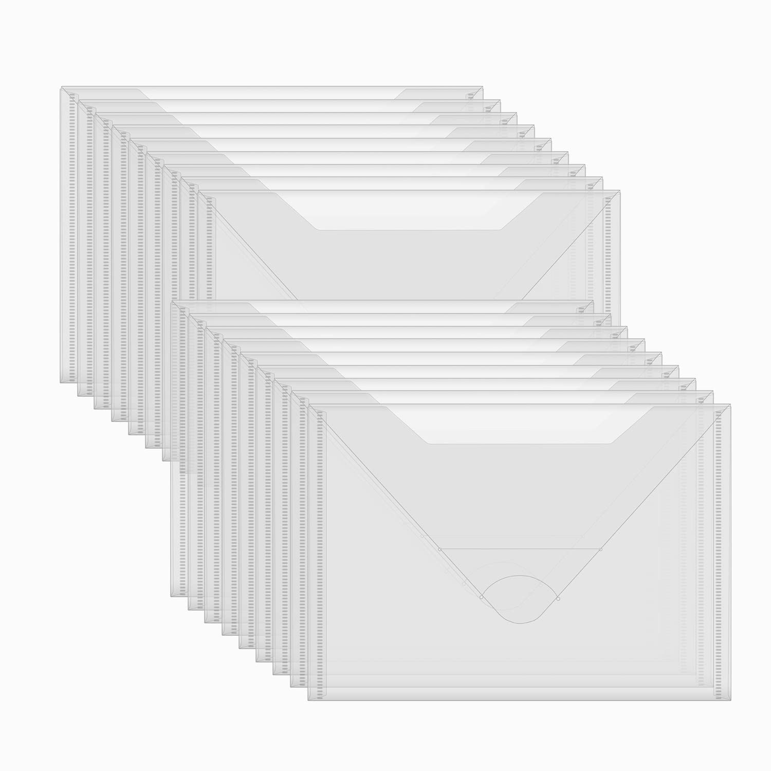 20 Pcs Large 11.5"X9" Stamp &amp; Die Storage Pockets Resealable Clear Plastic Seal Bags Storagefor Cutting Dies Stencil Album Stamp Crafts for DIY Scrapbooking Paper Card Craft Cutting Dies Storage