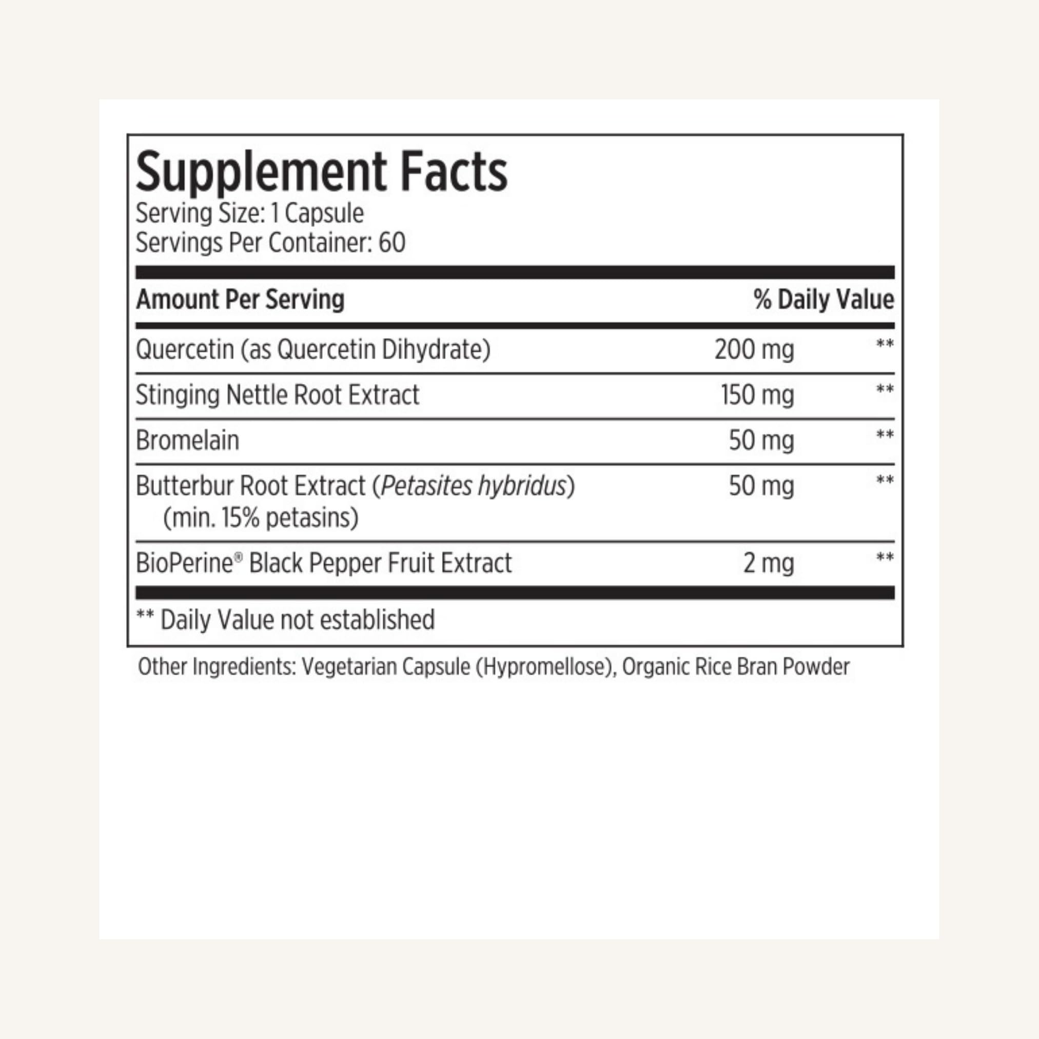 LES Labs Sinus & Seasonal Supplement for Respiratory Support, 60 Capsules — Amazon image 5