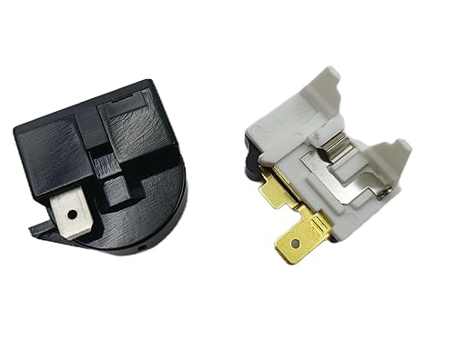 Miniatura 4 de Relé de arranque del compresor Kit de sobrecarga PTC de 4.7 ohmios de 1 pin compatible con mini refrigeradores compactos refrigeradores de vino para