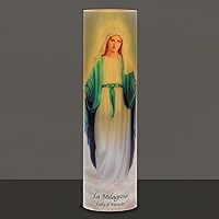 Vista 6 de Stonebriar Señora de los milagros LED sin llama Devocional (paquete de 2)