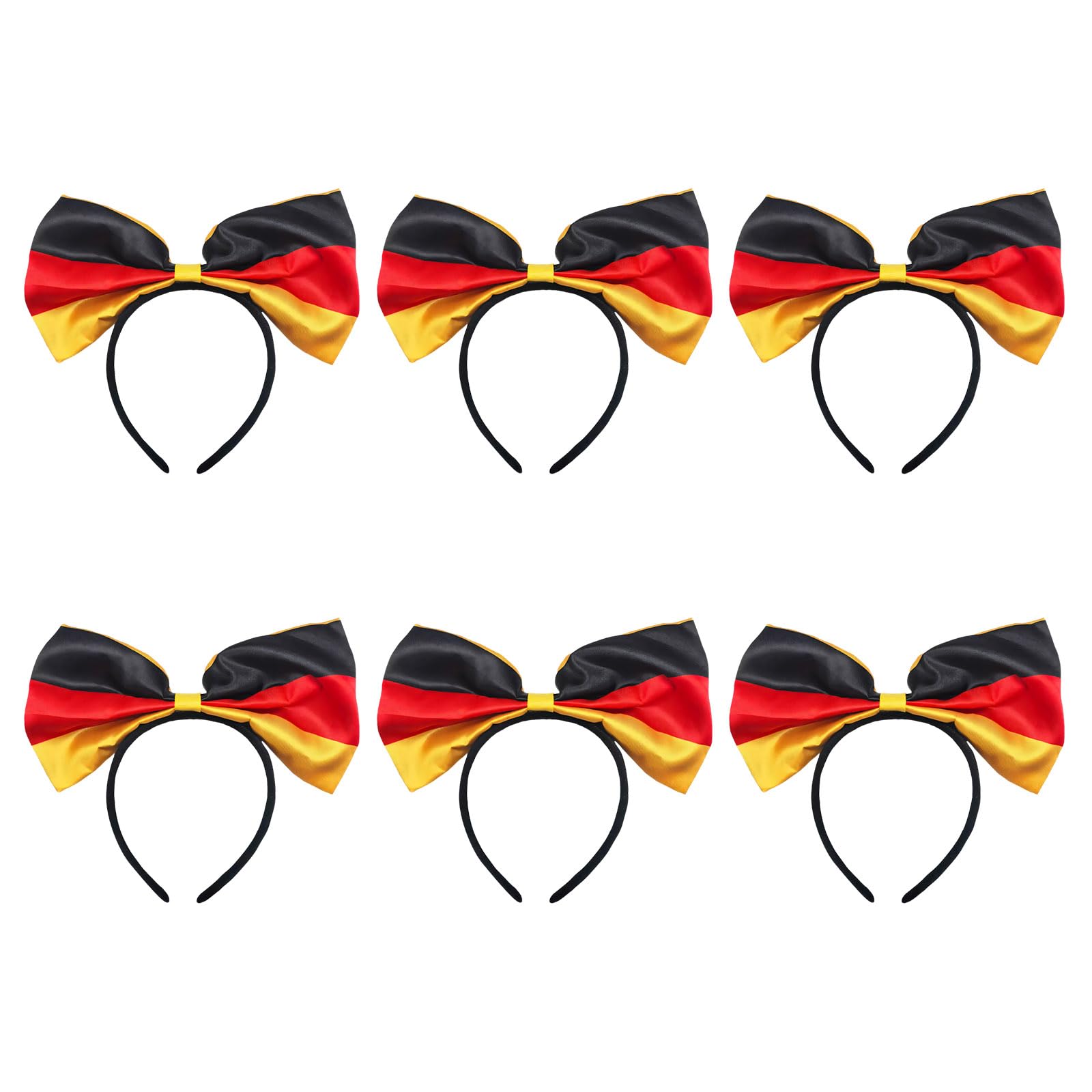 hogtnd 6-Piece Set of 2026 Football Event Headbands, Country Flags Pattern, Offer for Sports Events and Festivals, National Flags Headband