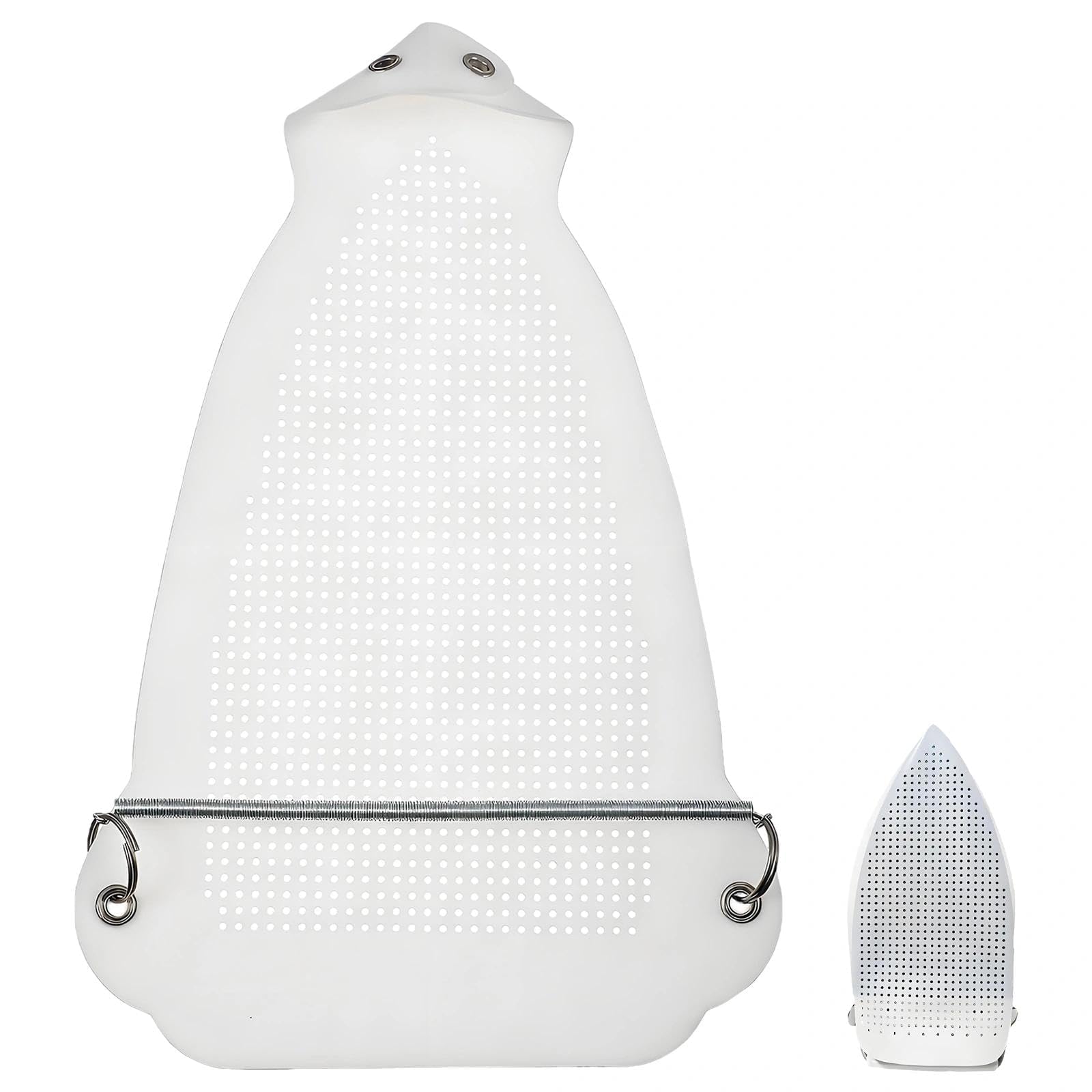 Jiuchaotong White Cover Iron Shoe, Iron Plate Cover Protector, Non-Stick Ironxs Covers, For Ironing, Fits Most Electric Irons- Easy Installation Sole Plate Accessory