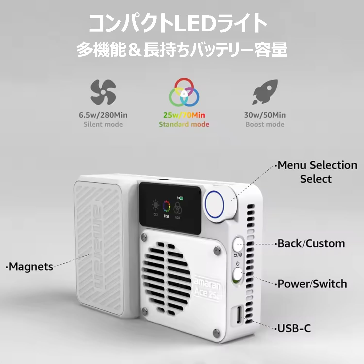 【ほぼ未使用】Amaran Ace 25c RGB 撮影ライト 照明 小型 Amazon.co.jp: Aputure Amaran Ace 25C 25W RGB小型撮影ライト 2300