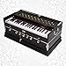 Amilav Collections Harmonium 7 Stopper, 3¼ Octaves, Double Bellow, Bass-Male reeds, Indian Music Instrument Harmonium With Cover