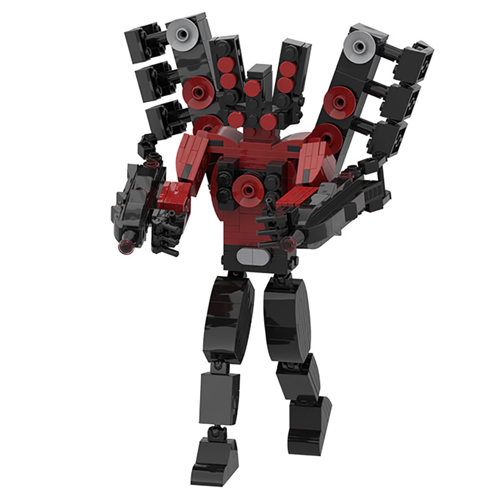 Upgraded Titan Speaker Man,Titan Cameraman Upgraded,Titan Clockman,Building Blocks Toy For Kids Adults Fans, Funny Men Building Block Set, Creative Toy For Adults And Kids (B)