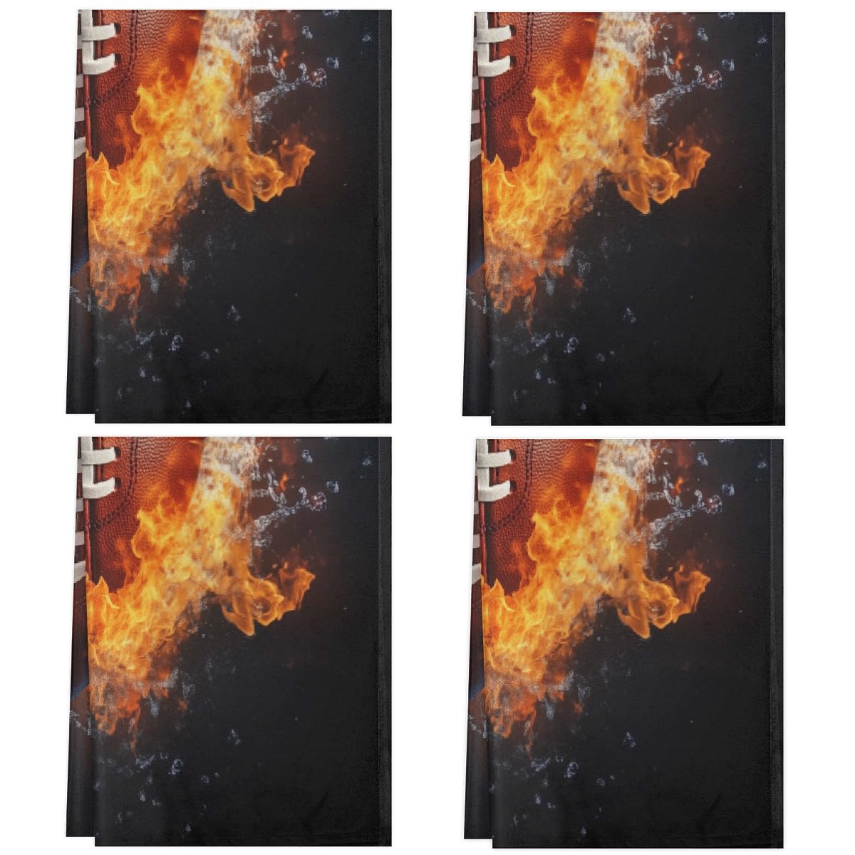 Torchons de cuisine microfibre doux serviettes de vaisselle décoration football