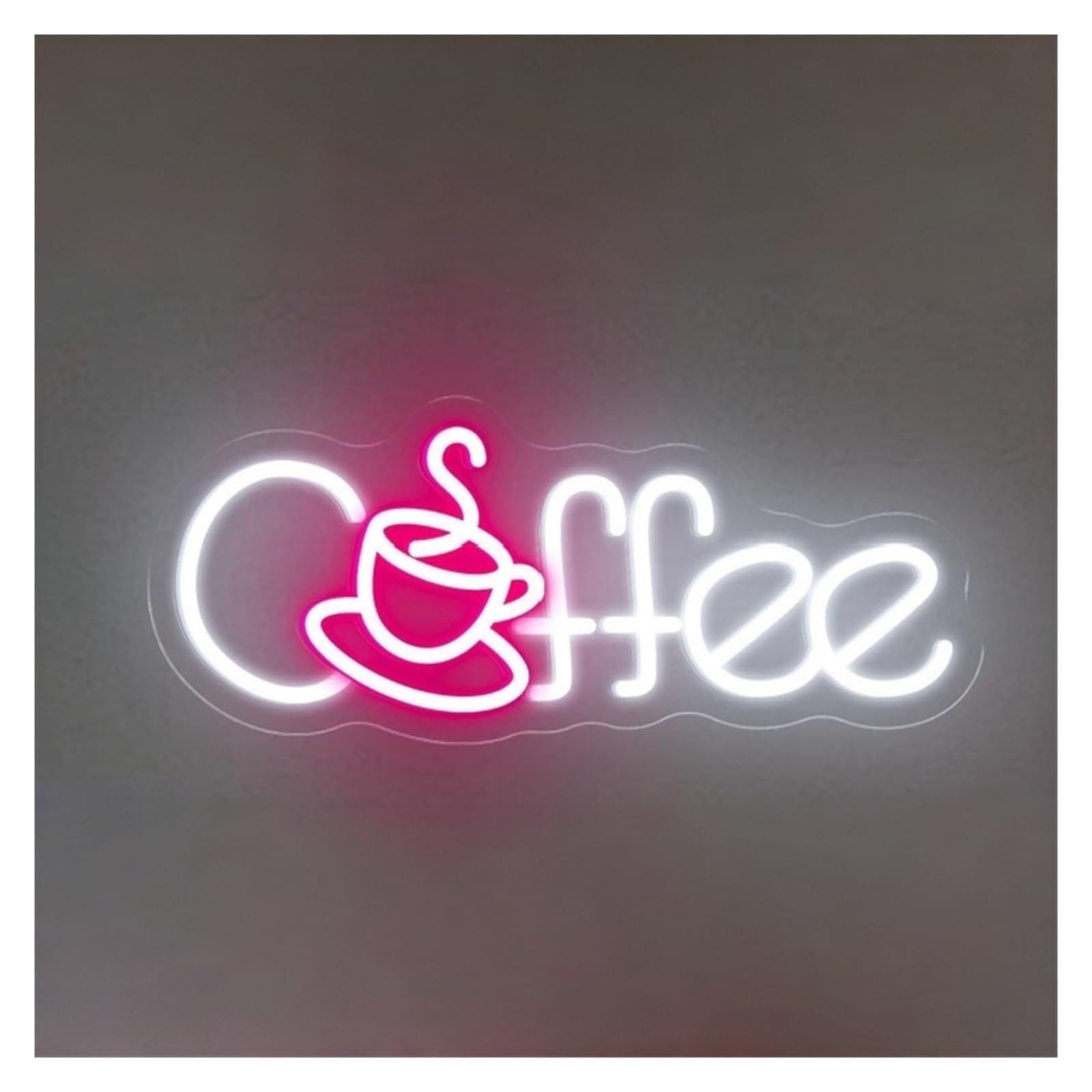 RONGCH Hanging Art Signs Coffee Neon Sign Cafe Bar Decor Gameroom Bedroom Livingroom Birthday Party Wall Decoration 48cm
