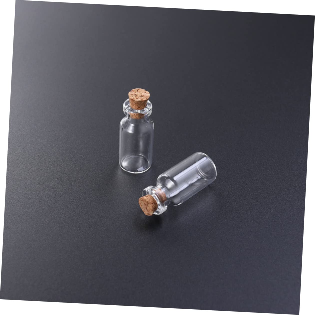 OSOLADY 25 Pcs Test Tubes with Caps Test Tubes Glass Glass Test Tubes Clear Container Wooden