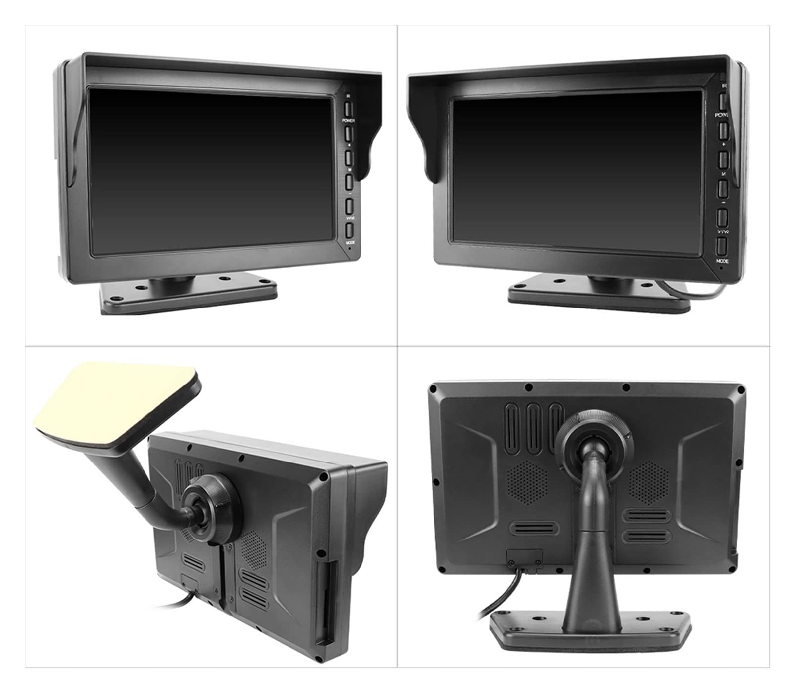 HD AHD 1080P 8 Cal IPS. Pojazd autobusowy DVR. Monitor parkowania rejestratora z 2 kanałami z przodu widok z tyłu Ir Podczerwień DOPROWADZIŁO Kamera Dla SamochodóW CiężArowych SamochodóW Kempingowych