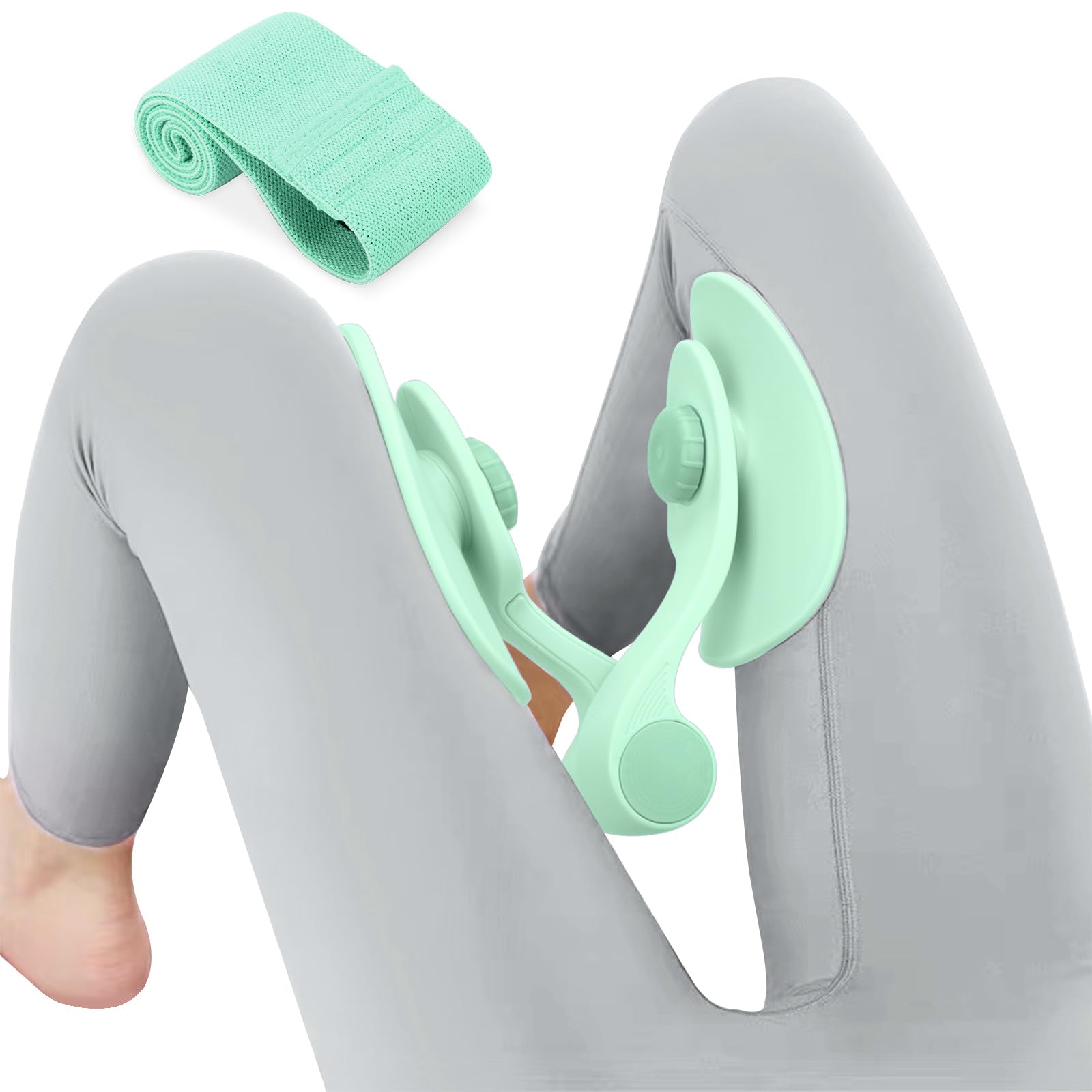 Thigh Exerciser Kegel Exerciser Pelvic Floor Trainer Kegel Trainer for Postpartum Rehabilitation Trimmer Inner Thigh Thigh Toner Workout
