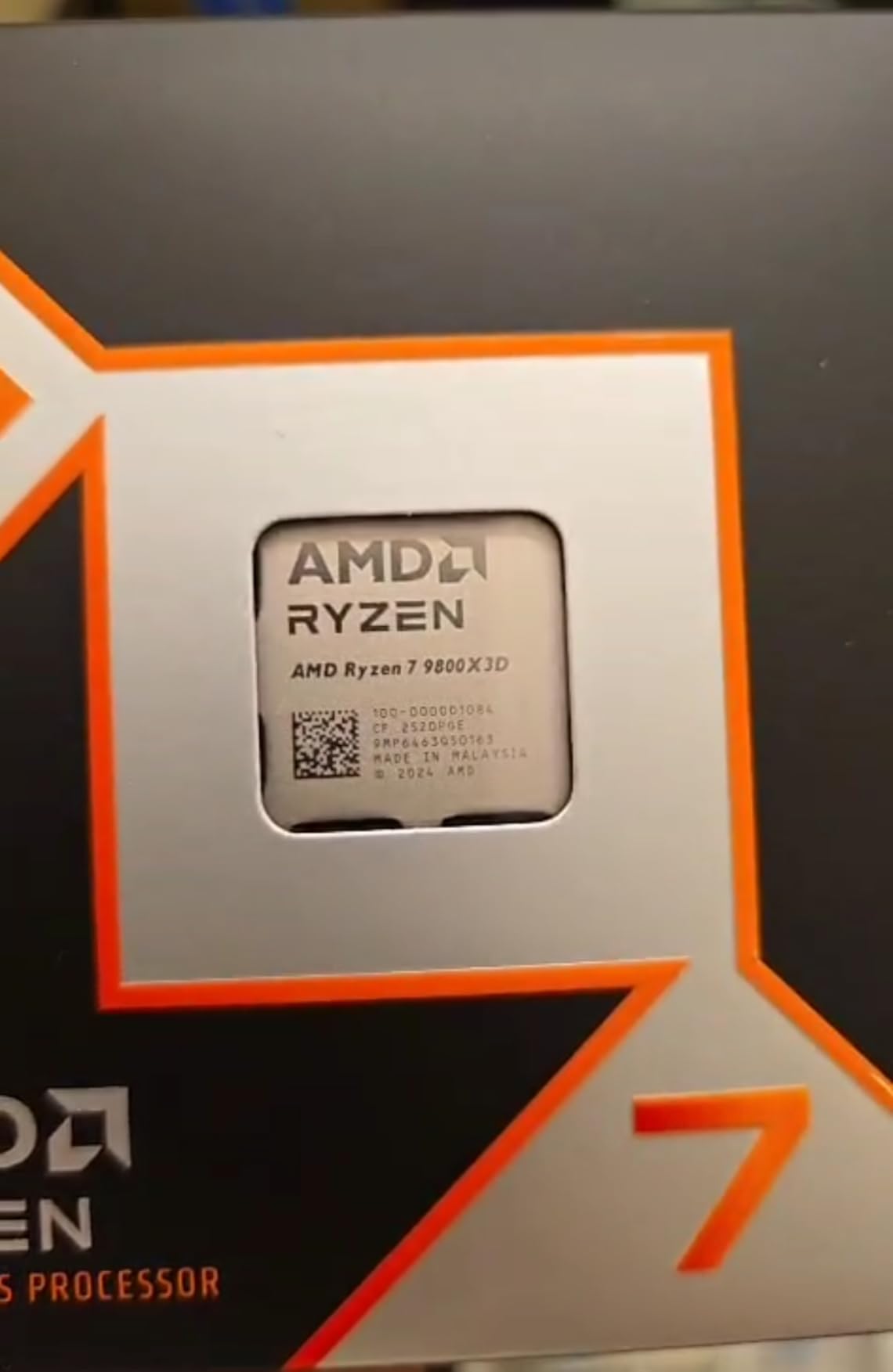 AMD RYZEN 7 9800X3D 8-Core, 16-Thread Desktop Processor
