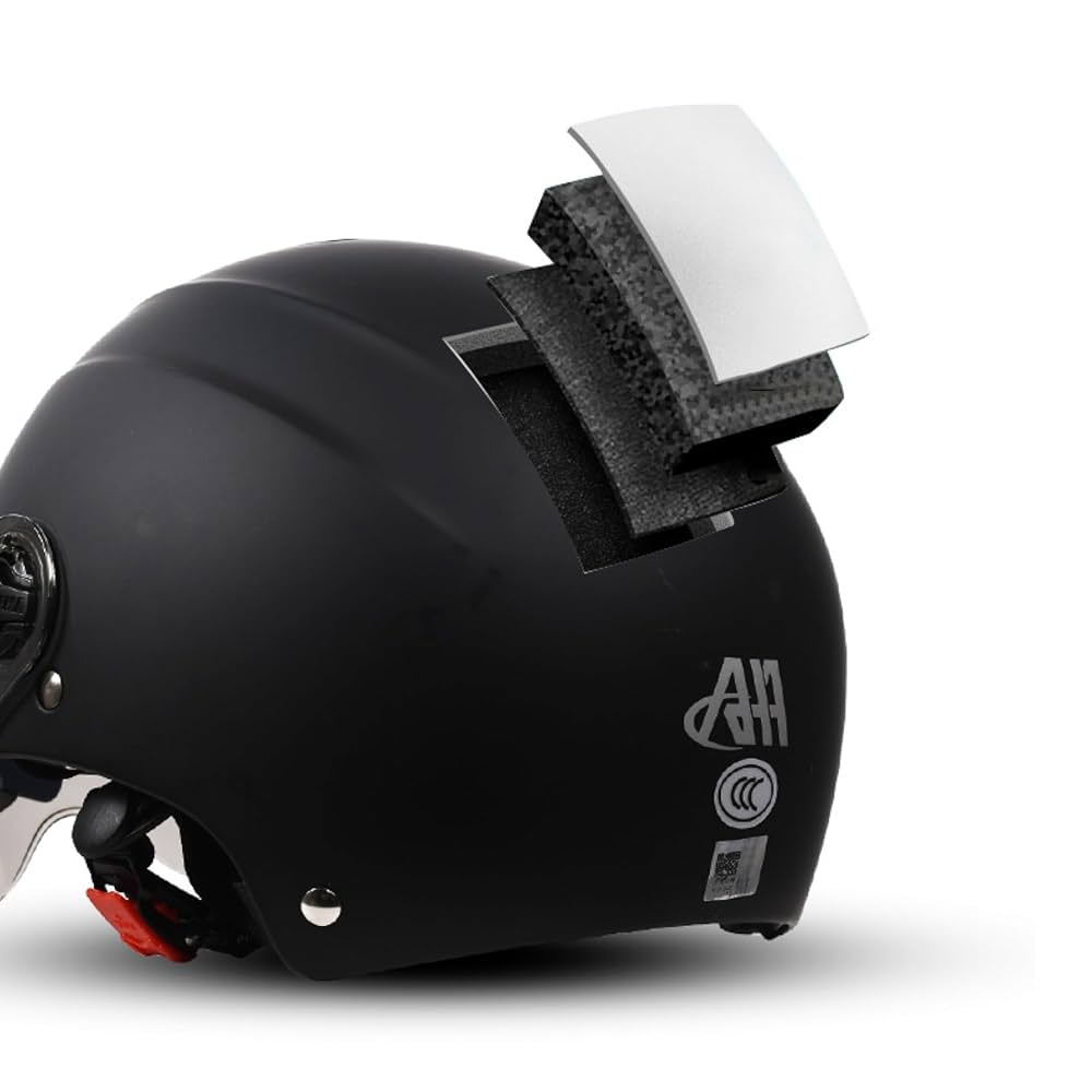 Amazon.co.jp: KMNOZOMI 半キャップヘルメット ヘルメットハーフ