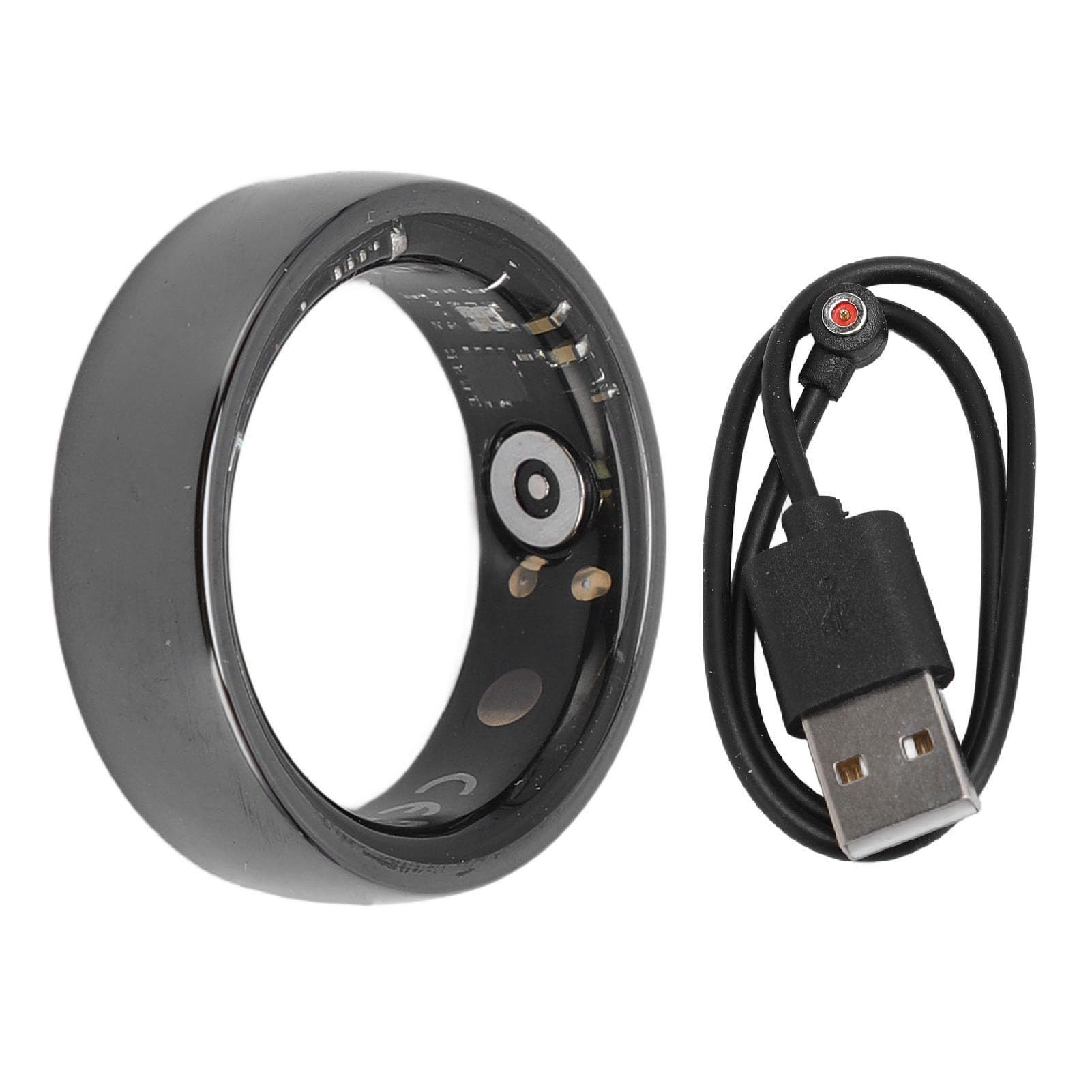 Anneau Intelligent NFC, Bague de Tracker de santé avec Mode Multi-Sport, Podomètre, Résistance à l'eau IP68 pour Un Usage Quotidien