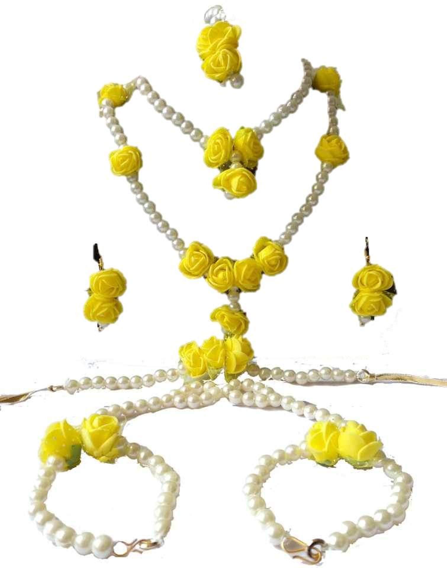 See full amazon price history chart for Womens Gold Plated and Pearl Double Layer Necklace with Earring, Bajubandh, Bracelet and Maang Tikka (Mother of Pearl; Yellow) Womens Gold Plated and Pearl Double Layer Necklace with Earring, Bajubandh, Bracelet and Maang Tikka (Mother of Pearl; Yellow) (B07TMF86J9) Amazon Price History, Amazon Price Tracker