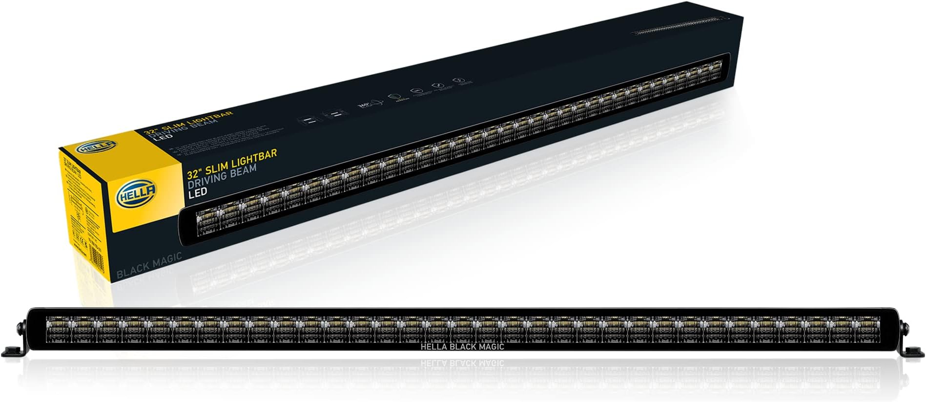 HELLA 358176311 Black Magic LED 32″ Slim LIGHTBAR, SPOT