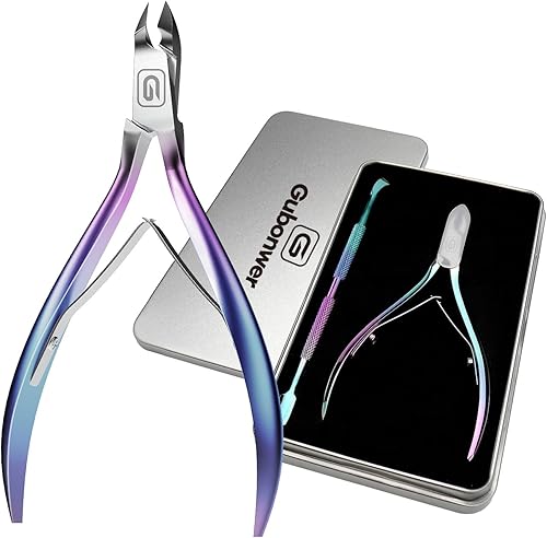 Miniatura 1 de Cortador de cutículas de 34 mandíbula extremadamente afilado para cutículas, tijeras de acero inoxidable, cortador de pedicura, herramienta de