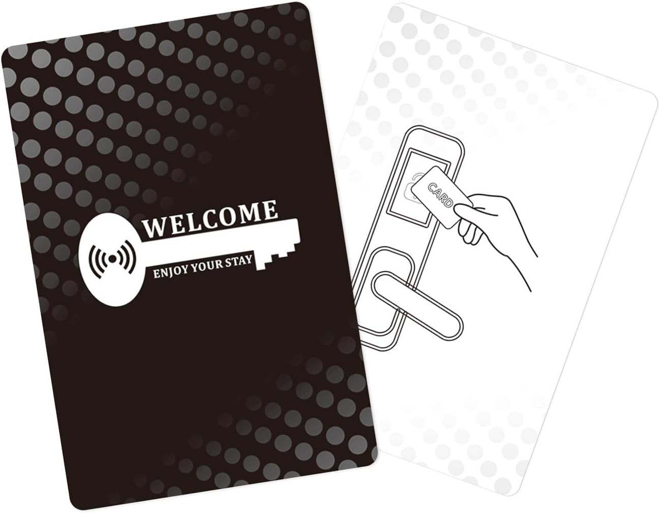 RFID Hotel Key Cards | Compatible with Dormakaba Saflok, Kaba, Onity, Miwa, RFID Classic & Mifare Locks | Smart PVC Card for Hotel/Resort Guest Access (50)