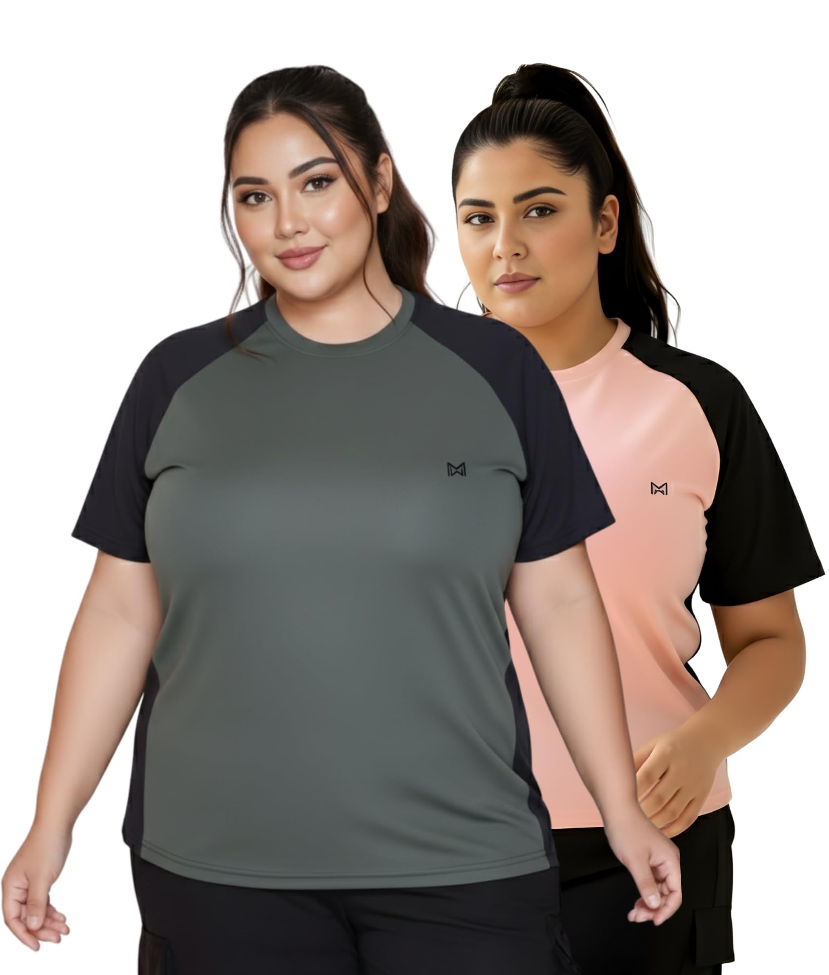white moon Gym Tshirt for Women Workout Dry Fit t Shirt Sports Tshirt | Gym Tshirts for Women | Lightweight Round Neck Breathable Half Sleeve Activewear Running Yoga Tops for Woman-picture-13