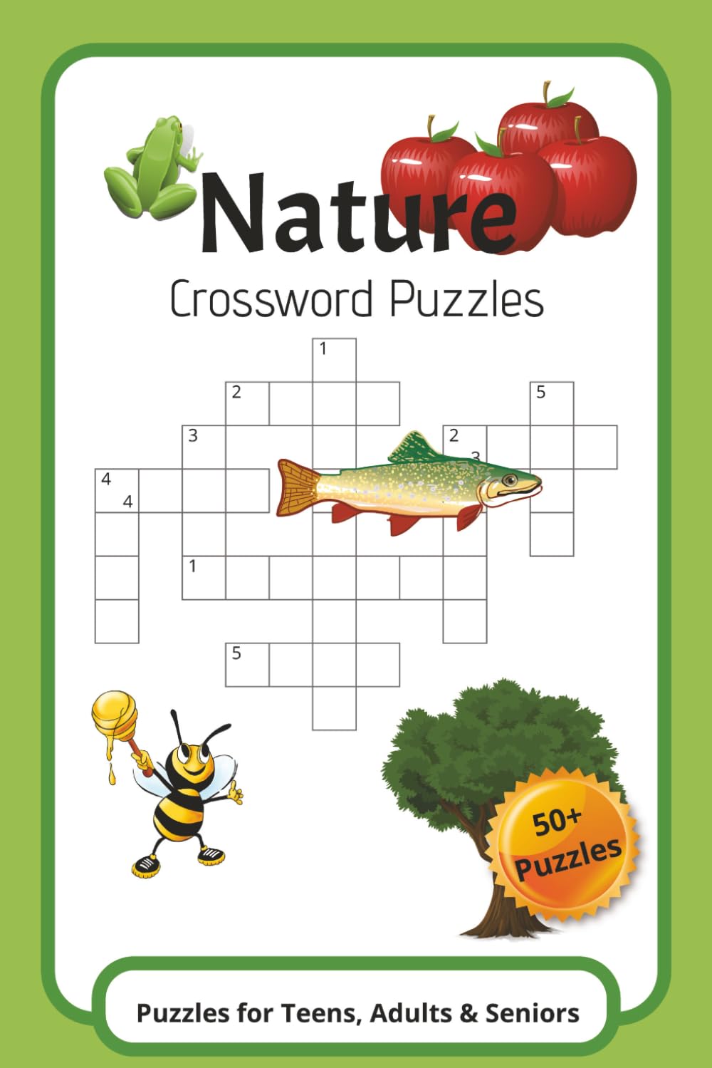 Nature Crossword Puzzles: Nature Crossword: Nature Crossword Puzzles: Crossword Puzzles with Easy-to-Read Print about Nature, Wildlife & Outdoors | ... Gift for Vacations, Holidays, and Relaxation