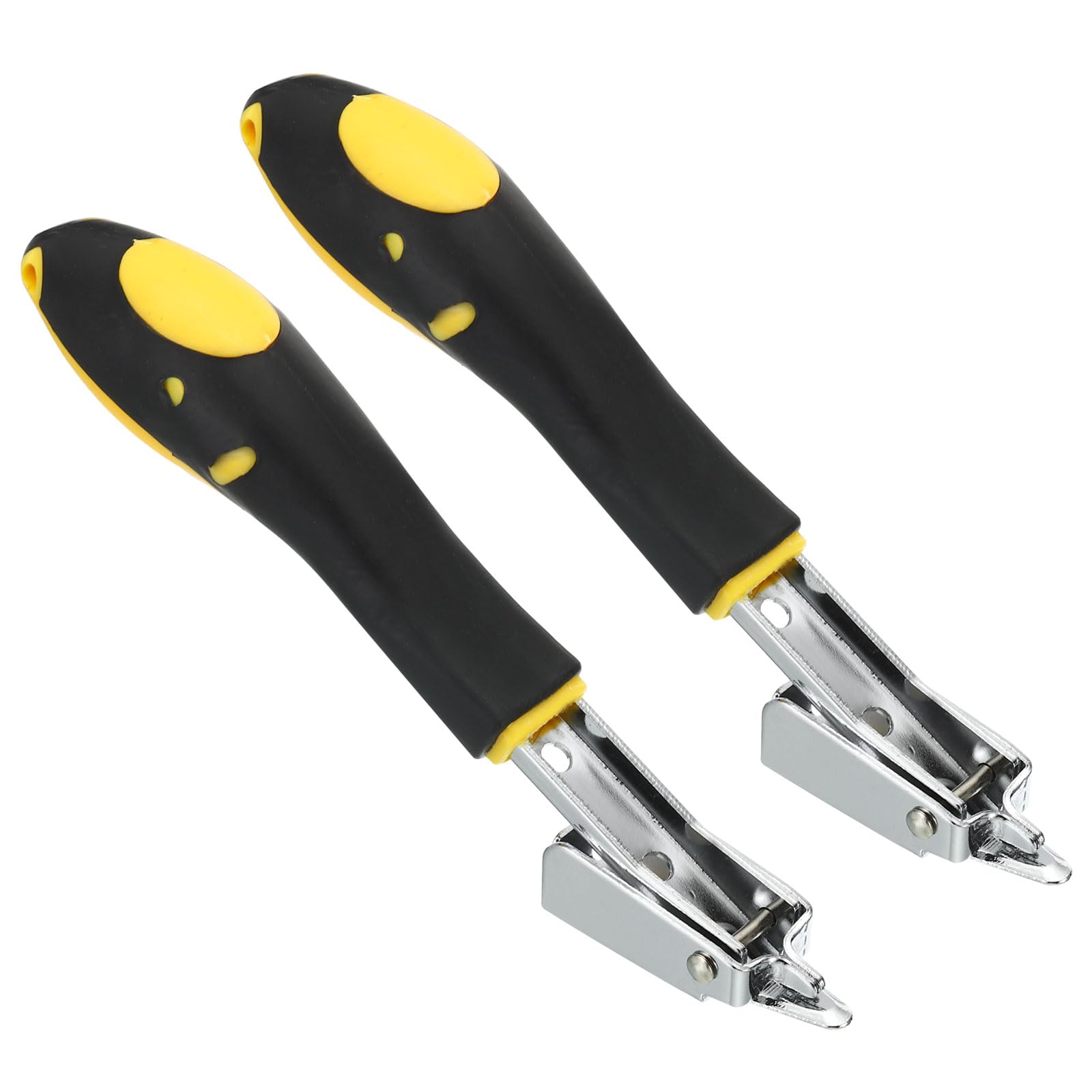 PATIKIL Upholstery Staple Remover, 2Pcs Construction Staple Puller Staple Nail Tack Tool for Furniture Wooden Floor Photo Frame Yellow