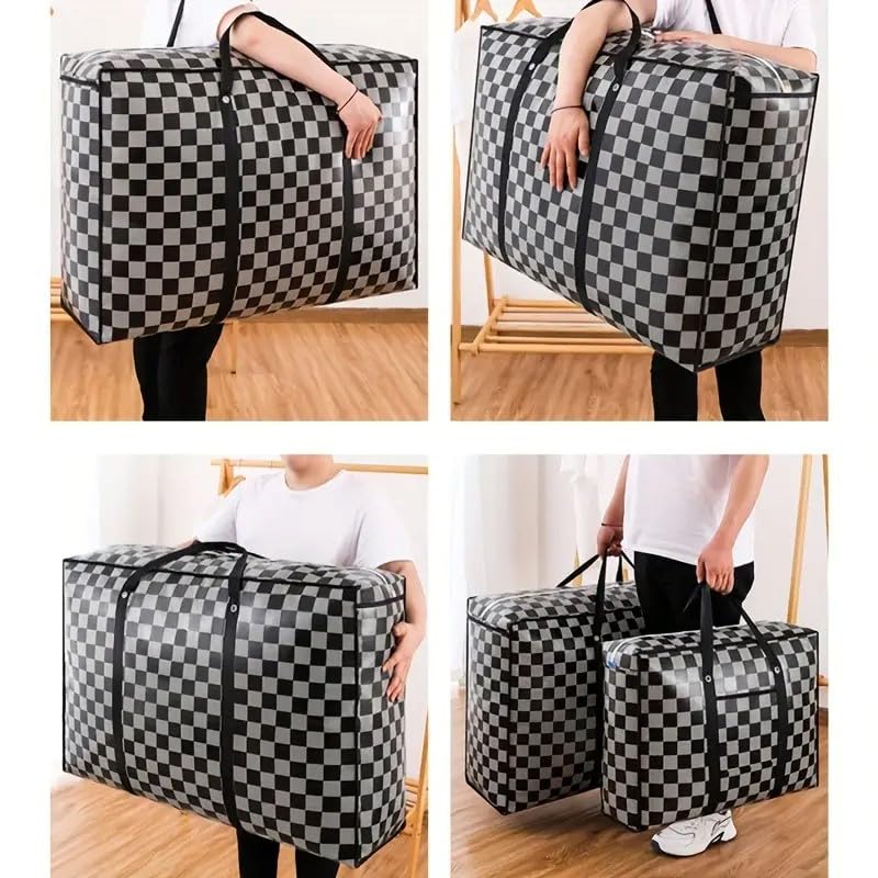 Primes DIY Premium Reusable Shopping Bag, Eco-Friendly Bag for Stylish and Sustainable Retail Therapy, Laundry, Reusable Store, Cloth, Waterproof, Handles and Zipper Bags(black with coloured dots) - Image 4